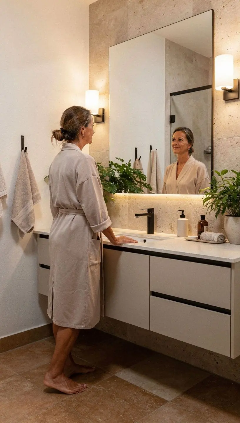 Efficient work-from-home space with optimized storage solutions.
